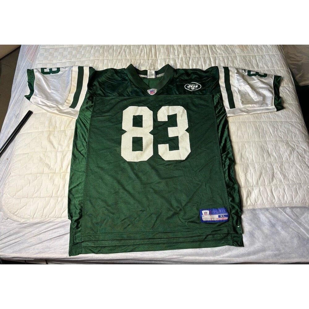 Reebok New York Jets Santana Moss Football Jersey Men's Size Large XL #83